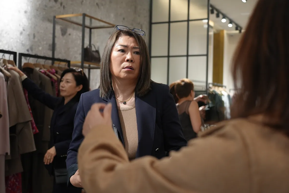 A moment from the Max Mara Shopping Event.