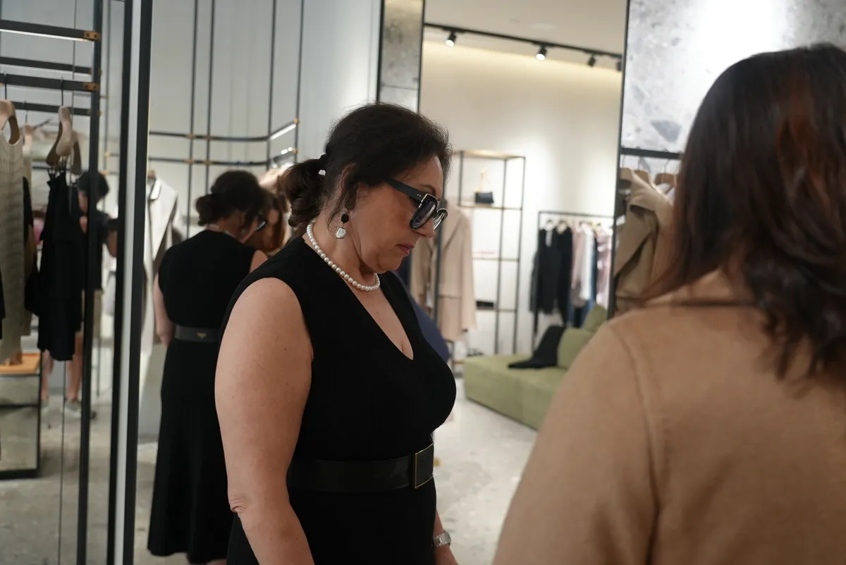 A moment from the Max Mara Shopping Event.